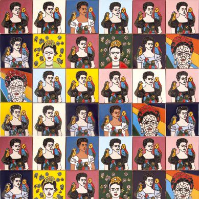 Fridas - 30 tiles set with Frida Kahlo