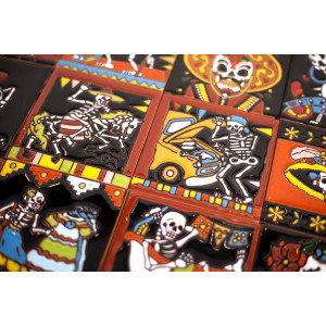 Cartrina mix - Calavera, Day of the dead Patchwork Mexican tiles