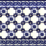 Mirta - set of mexican tiles with a border