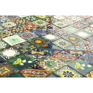 Verdicino - small Mexican tiles 5x5 - 120 pieces