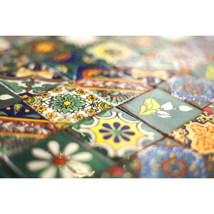 Verdicino - small Mexican tiles 5x5 - 120 pieces