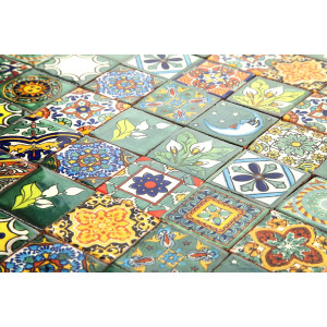 Verdicino - small Mexican tiles 5x5 - 120 pieces