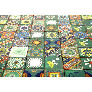 Verdicino - small Mexican tiles 5x5 - 120 pieces