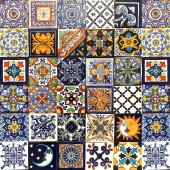 Horacio  - original Talavera tiles from Mexico - 30 pieces