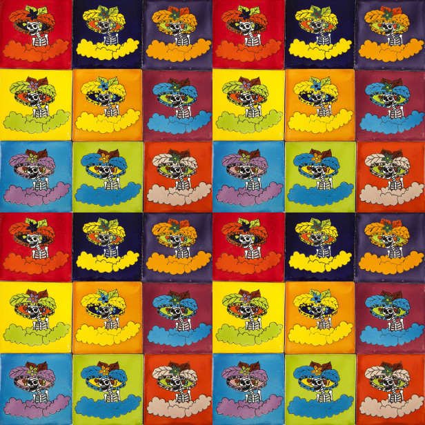 Catrinas - Talavera pop art tiles - 30 pieces