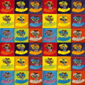 Catrinas - Talavera pop art tiles - 30 pieces