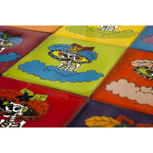 Catrinas - Talavera pop art tiles - 30 pieces
