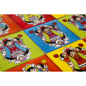 Virgenes - Talavera pop art tiles - 30 pieces