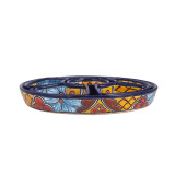 Redondo - Ceramic platter Talavera for snacks - 7 parts