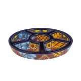 Redondo - Ceramic platter Talavera for snacks - 7 parts