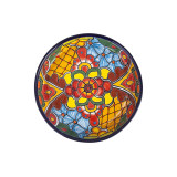 Redondo - Ceramic platter Talavera for snacks - 7 parts