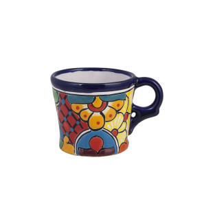 Té - colorful mug made of Talavera ceramics