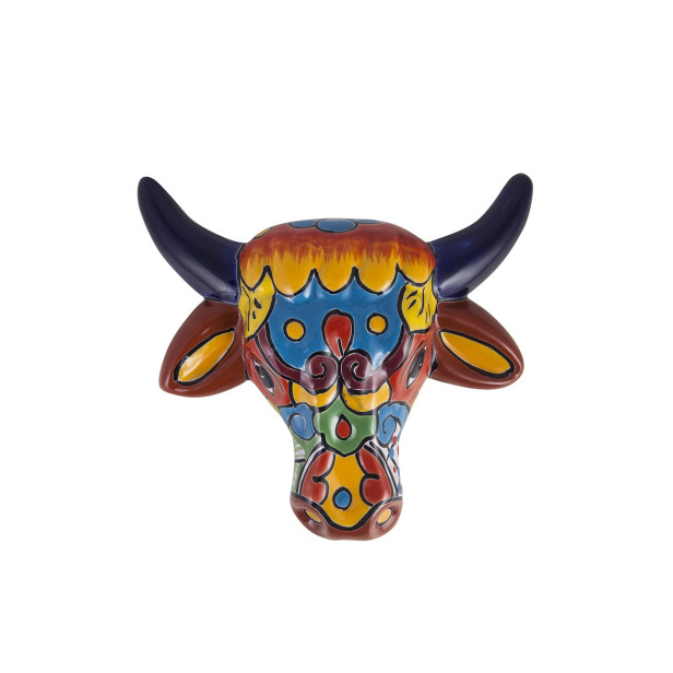 Vaca - decorative head of a cow - Talavera ceramics