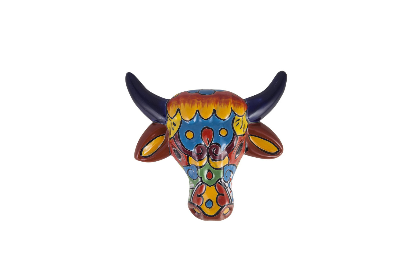 Vaca - decorative head of a cow - Talavera ceramics