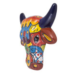 Vaca - decorative head of a cow - Talavera ceramics