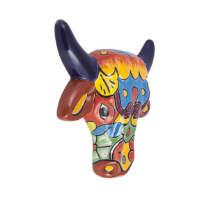 Vaca - decorative head of a cow - Talavera ceramics