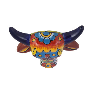 Vaca - decorative head of a cow - Talavera ceramics