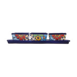 Cuadros - Talavera ceramic snack platter - 4 parts