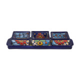 Cuadros - Talavera ceramic snack platter - 4 parts