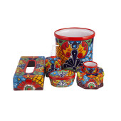 Fuego - ceramic bathroom set from Mexico