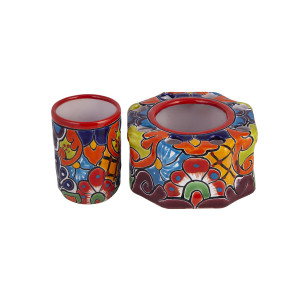 Fuego - ceramic bathroom set from Mexico