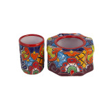 Fuego - ceramic bathroom set from Mexico