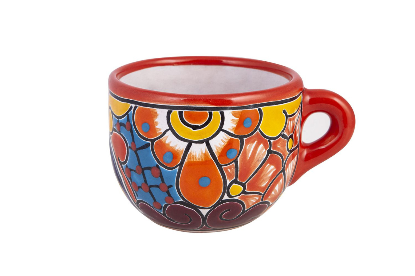Chocolatera - colorful mug made of Talavera ceramics