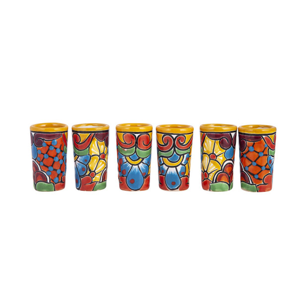 Tequilero - set of ceramic Talaver glasses - 6 pieces