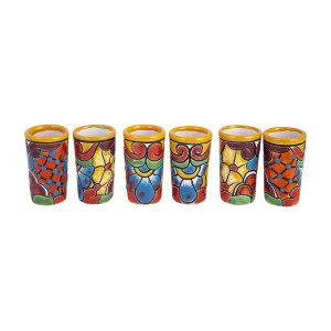 Tequilero - set of ceramic Talaver glasses - 6 pieces