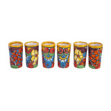 Tequilero - set of ceramic Talaver glasses - 6 pieces