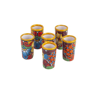Tequilero - set of ceramic Talaver glasses - 6 pieces