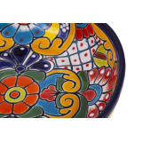 Charola - a decorated platter of Talavera from Mexico