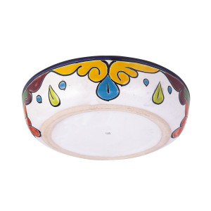 Charola - a decorated platter of Talavera from Mexico