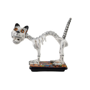 Gato y huesos - La Catrina's Mexican cat