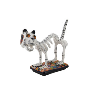 Gato y huesos - La Catrina's Mexican cat