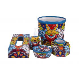Agua - ceramic bathroom set from Mexico