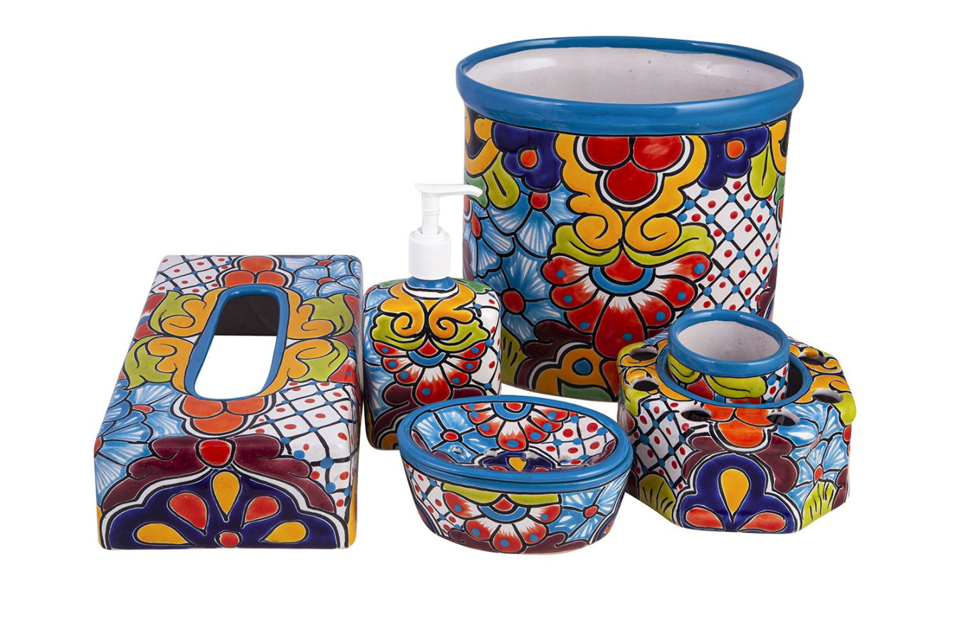 Agua - ceramic bathroom set from Mexico