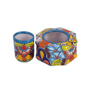 Agua - ceramic bathroom set from Mexico