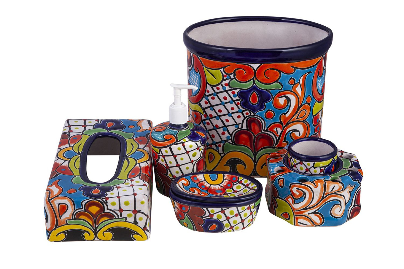 Tierra - ceramic bathroom set from Mexico