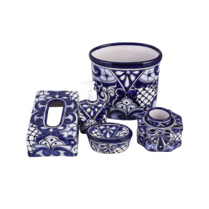 Metalero - ceramic bathroom set from Mexico