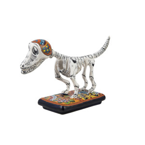 Perro y hueso - original dog figure in Talaver technique