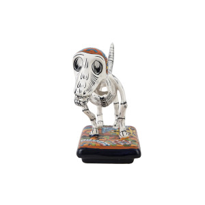 Perro y hueso - original dog figure in Talaver technique