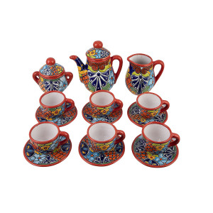 Juego - tea set - Talavera ceramic - 9 pieces