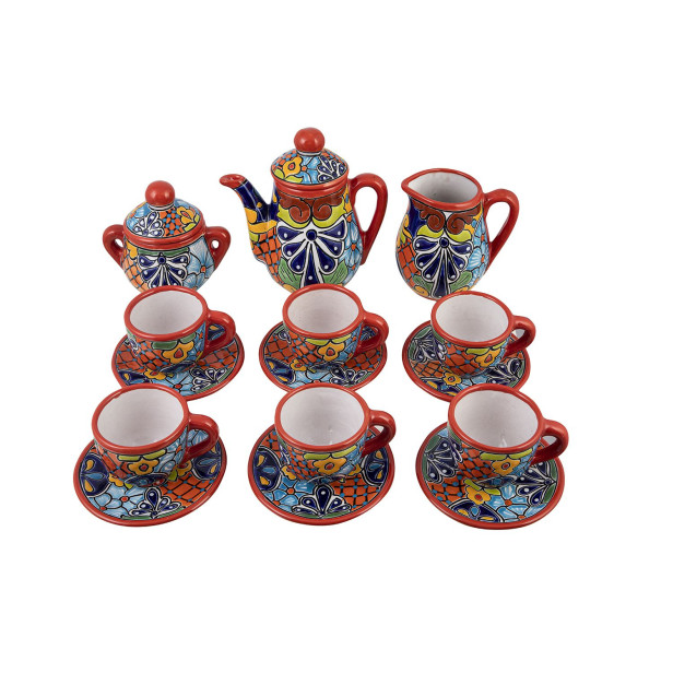 Juego - tea set - Talavera ceramic - 9 pieces