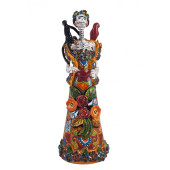 Frida con rebozo - traditional figure of La catrina from Mexico