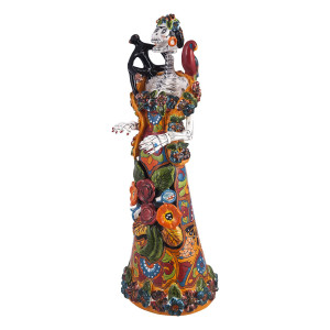 Frida con rebozo - traditional figure of La catrina from Mexico