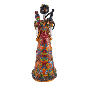 Frida con rebozo - traditional figure of La catrina from Mexico