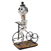 Catrin Ciclista - traditional figure with Talavera motif