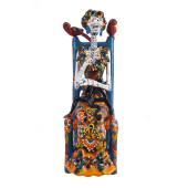 Frida Sentada - traditional Talavera figure from Mexico
