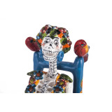 Frida Sentada - traditional Talavera figure from Mexico